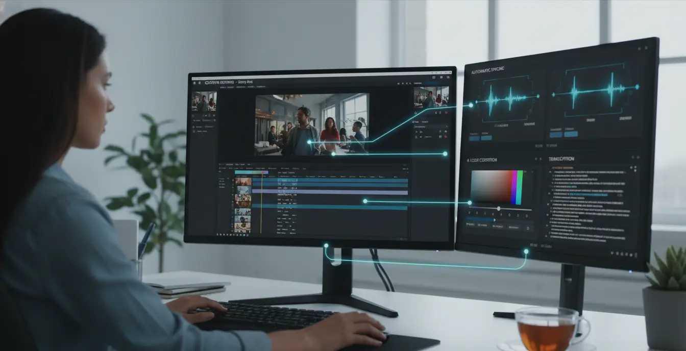 AI tools assisting human editor workflow