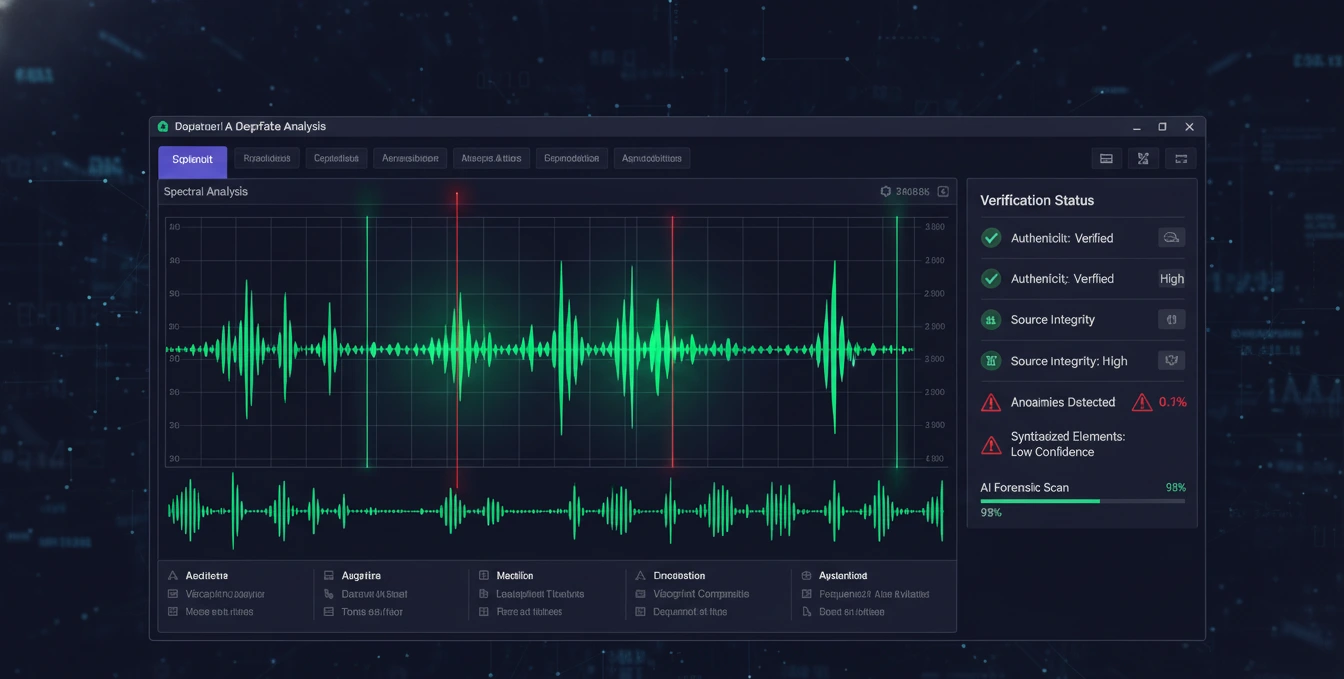 Technology detecting deepfake audio with visual analysis