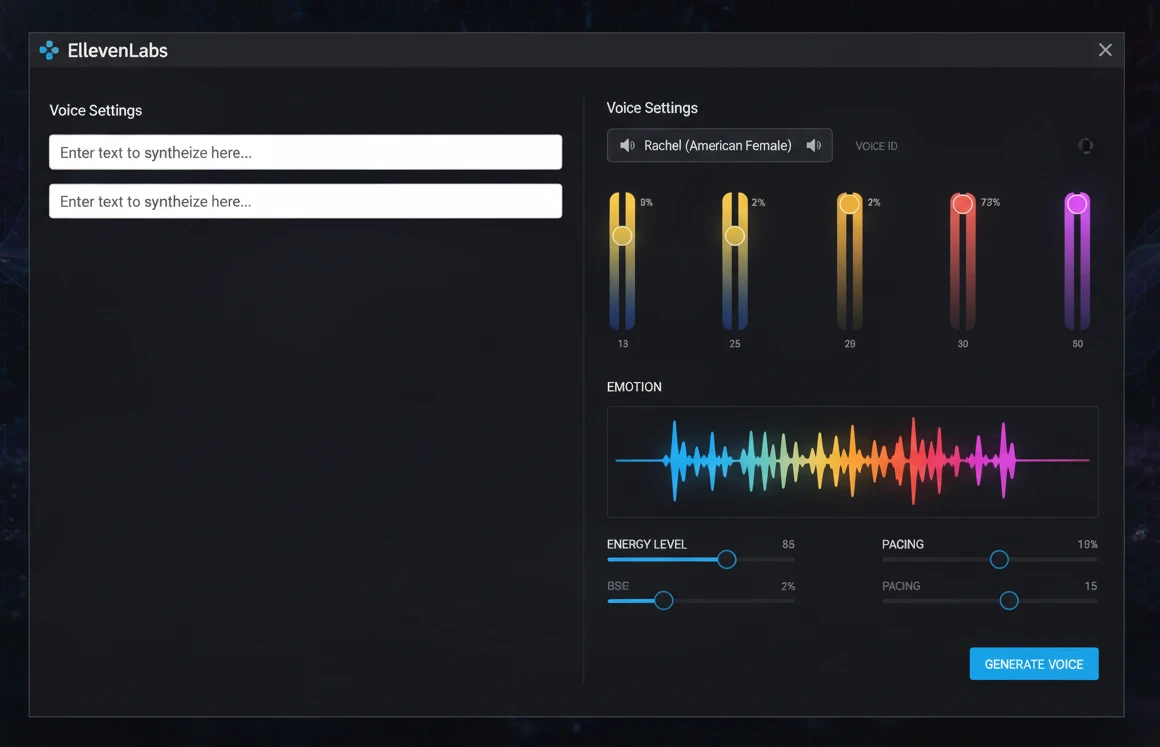 ElevenLabs voice cloning platform interface