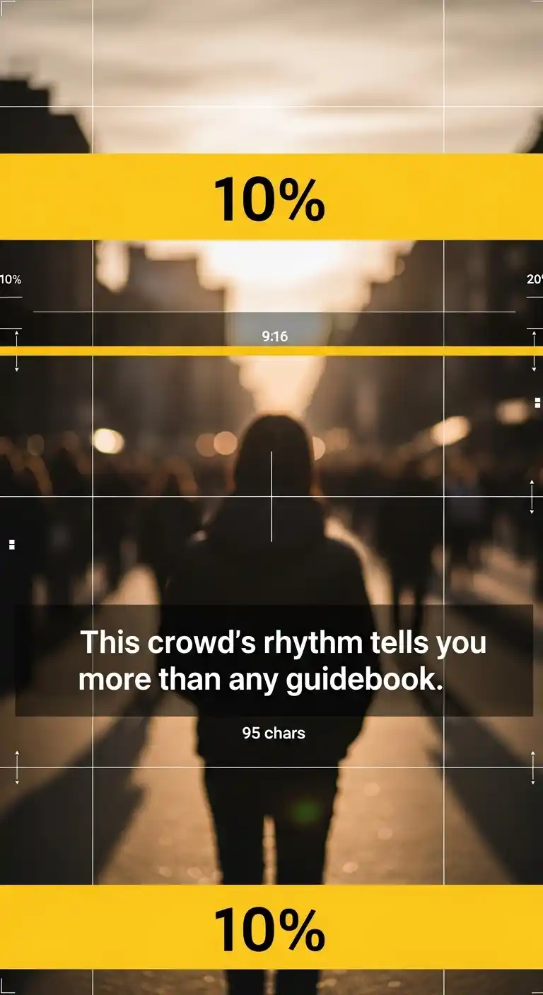 Subtitle safe zones and 95-char line fit on vertical POV frames
