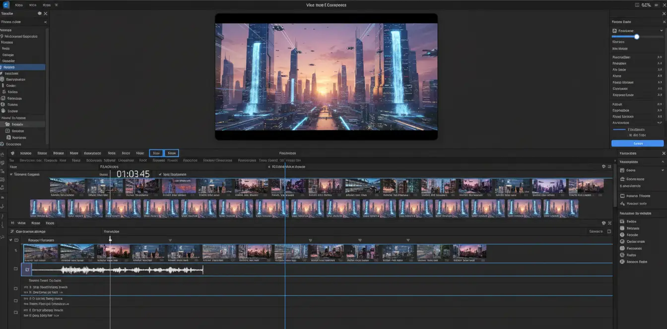 Timeline showing Veo 3 generating extended video sequences