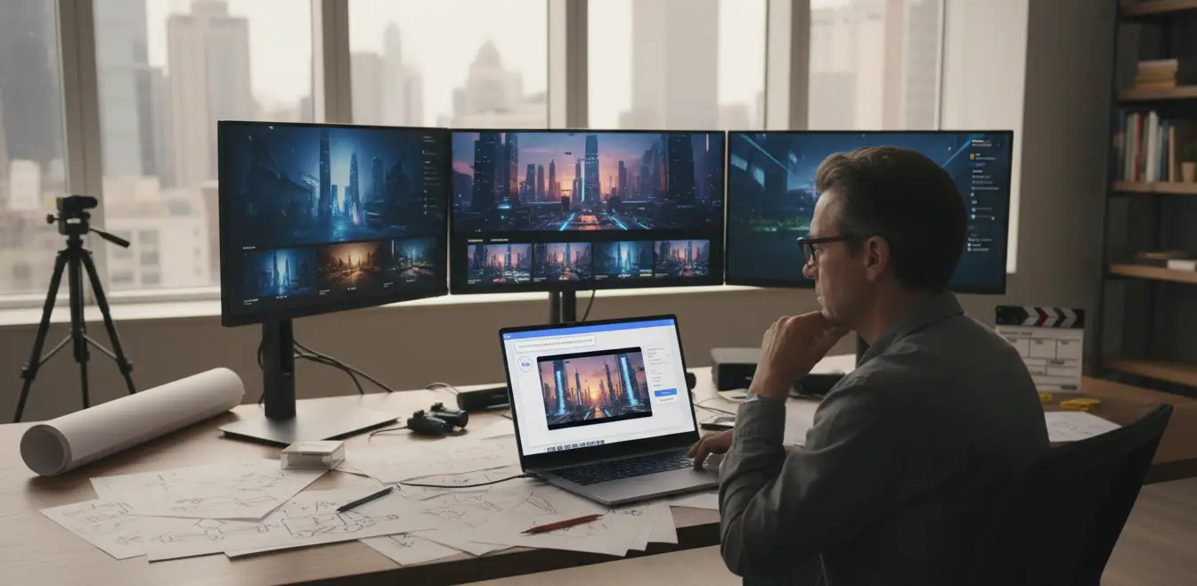 Filmmaker using Veo 3 for pre-production visualization